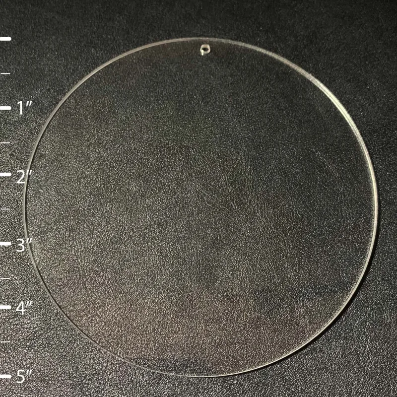 100 unidades - Forma redonda circular de acrílico en blanco - Tamaño de 1" a 5"