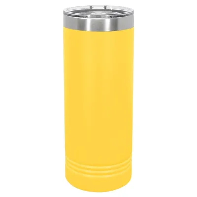 22 oz スキニー ステンレススチール 断熱 SureGrip タンブラー、ブランク、Polar Camel 蓋