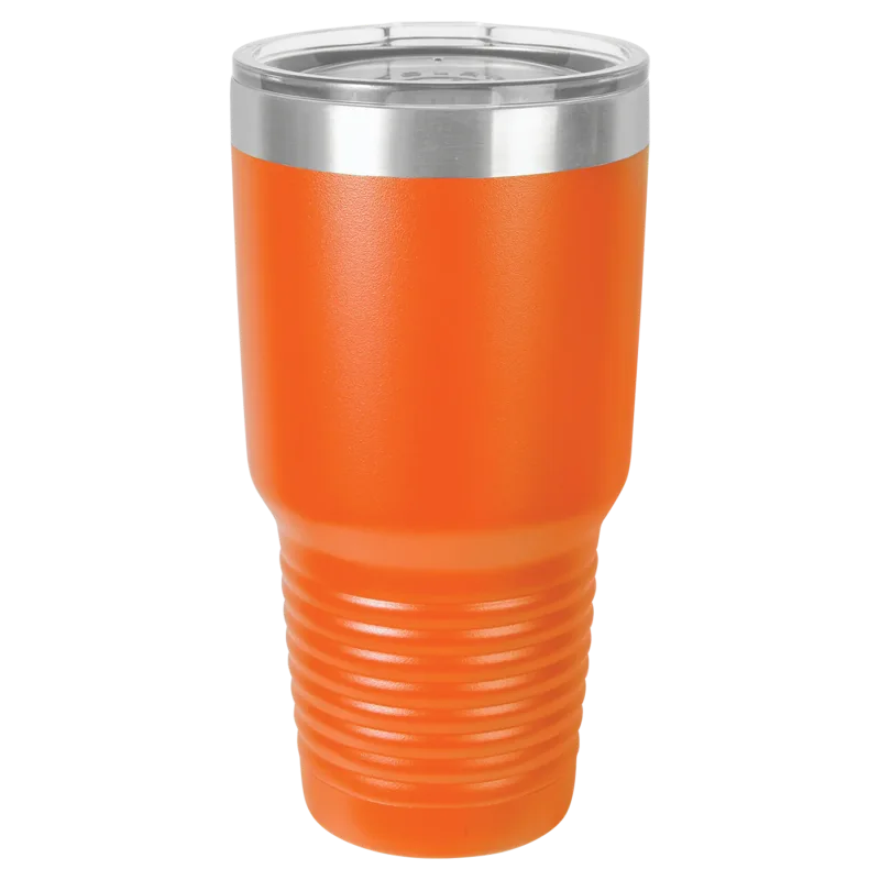 30 oz Promo personlig tumbler - 16 farver - logo laserskåret på isoleret rustfrit stål + låg