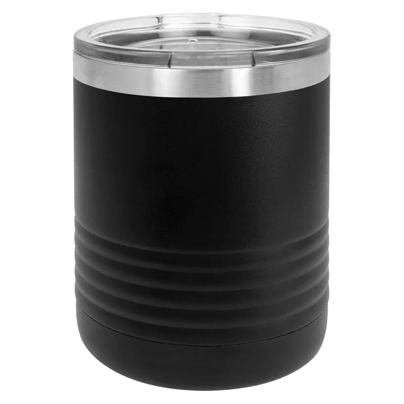 Caja de 24 vasos lowball highball de 10 oz en acero inoxidable aislado tipo rocks con tapa