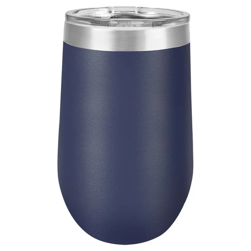 16 oz Weinbecher mit Logo lasergraviert auf isolierten Edelstahl-Weinbechern + Deckel