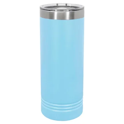 22 oz スキニー ステンレススチール 断熱 SureGrip タンブラー、ブランク、Polar Camel 蓋