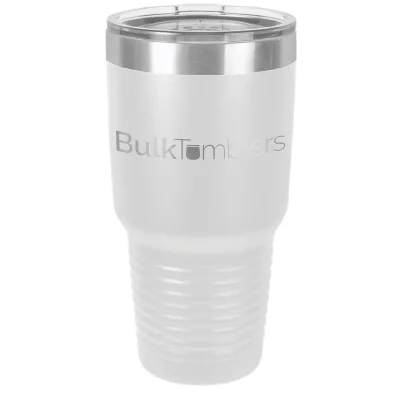 30 oz Promo personlig tumbler - 16 farver - logo laserskåret på isoleret rustfrit stål + låg