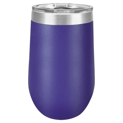 16 oz Weinbecher mit Logo lasergraviert auf isolierten Edelstahl-Weinbechern + Deckel