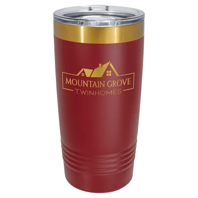 Copos Polar Camel de 20 oz com banho de iões de ouro