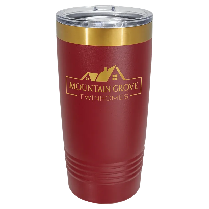 Copos Polar Camel de 20 oz com banho de iões de ouro