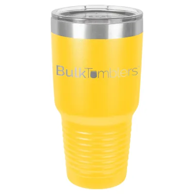 30 oz Promo personlig tumbler - 16 farver - logo laserskåret på isoleret rustfrit stål + låg
