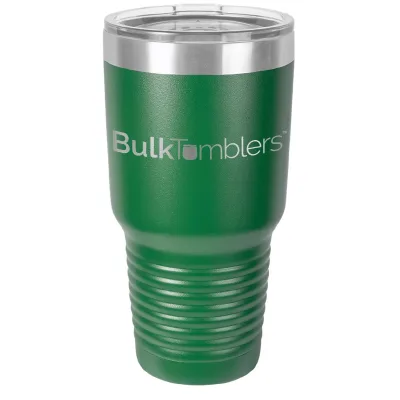 30 oz Promo personlig tumbler - 16 farver - logo laserskåret på isoleret rustfrit stål + låg