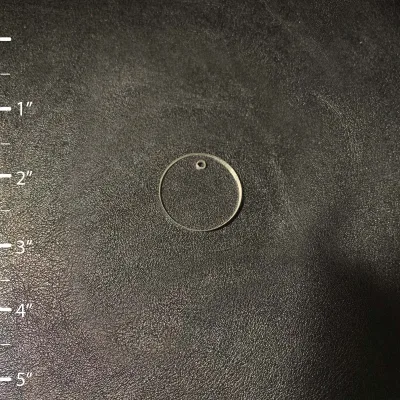 100 unidades - Forma redonda circular de acrílico en blanco - Tamaño de 1" a 5"