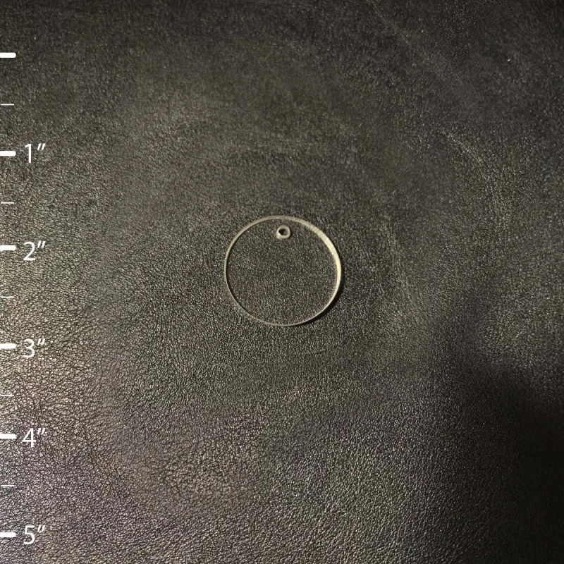100 unidades - Forma redonda circular de acrílico en blanco - Tamaño de 1" a 5"