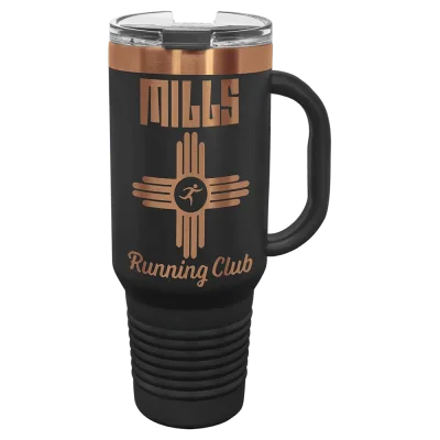 Copper-Ion Plated Polar Camel 40 oz. Travel Mug with Handle, Straw Included