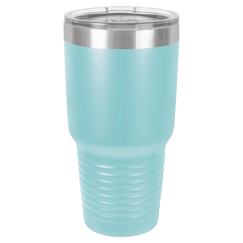 30 oz Promo personlig tumbler - 16 farver - logo laserskåret på isoleret rustfrit stål + låg