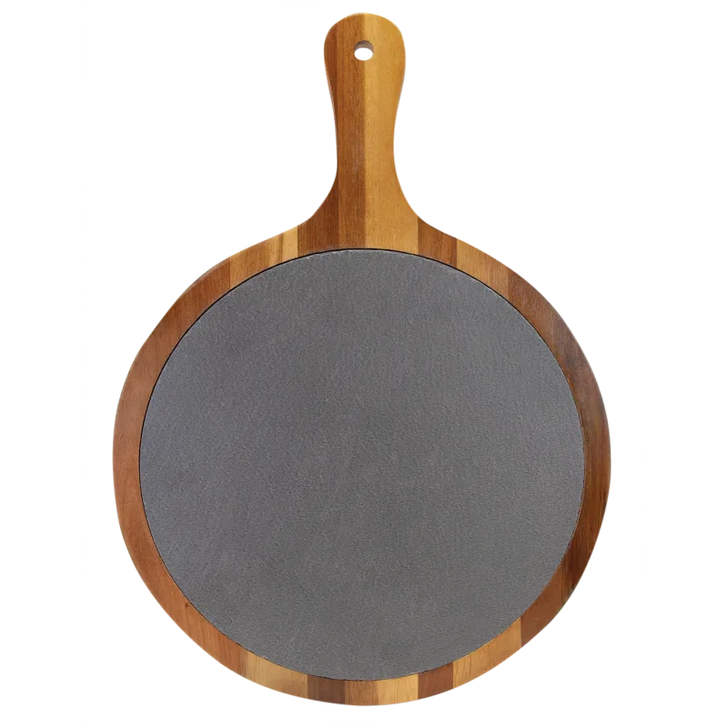 Acacia and Slate Cutting and Serving Board