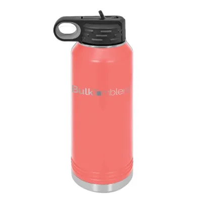 Botol Air 32 oz yang Dipersonalisasi dengan Logo Ukir Laser pada Stainless Steel Berinsulasi