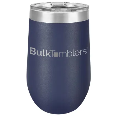 16 oz Weinbecher mit Logo lasergraviert auf isolierten Edelstahl-Weinbechern + Deckel