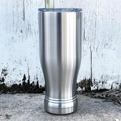 Caja de 24 - Vaso de cerveza pilsner con aislamiento de acero inoxidable de 20 oz