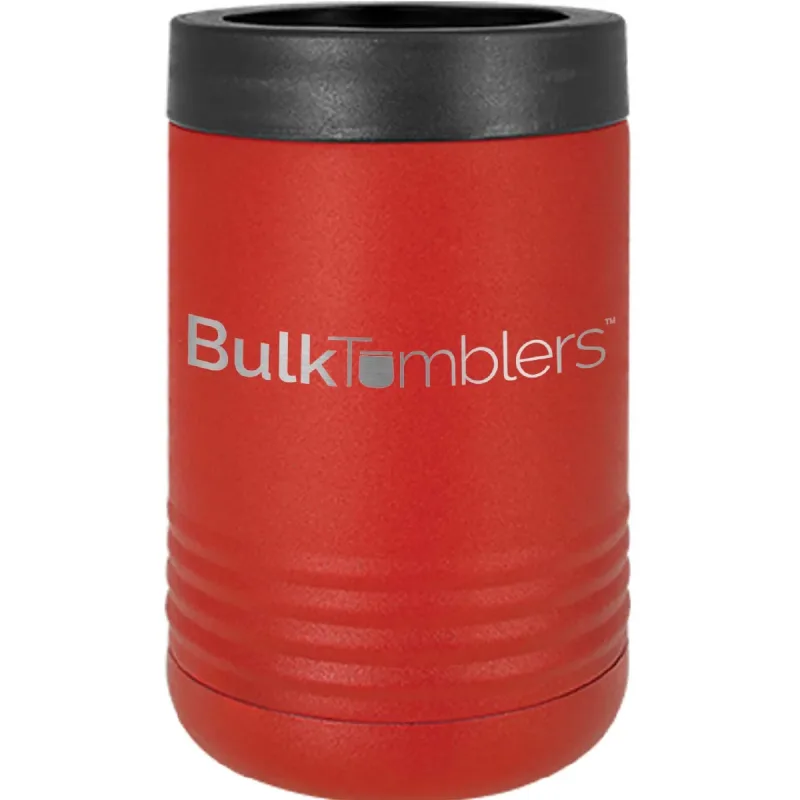 Promo Personalized Beverage Holder for Can / Bottle w Logo Laser Engraved on Insulated Stainless Steel