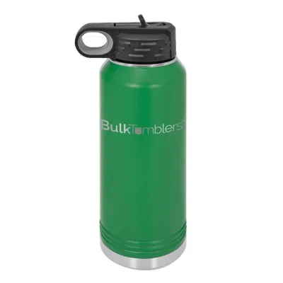 Botol Air 32 oz yang Dipersonalisasi dengan Logo Ukir Laser pada Stainless Steel Berinsulasi