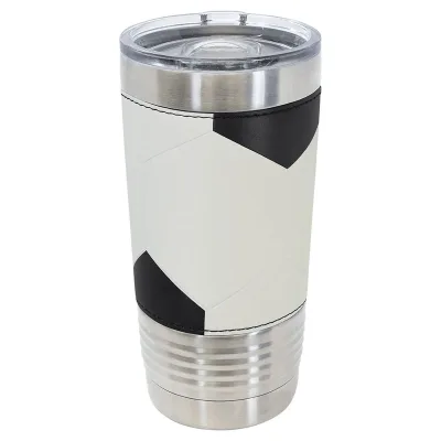 Blank 20 oz Leatherette Tumbler, Isolerad Rostfri Stål + Lock