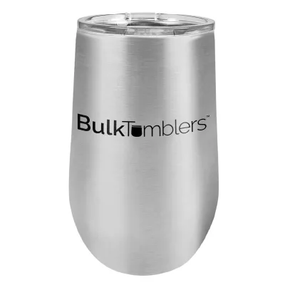 16 oz Weinbecher mit Logo lasergraviert auf isolierten Edelstahl-Weinbechern + Deckel