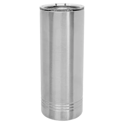22 oz Skinny Rostfri Isolerad SureGrip Tumbler, Blank, Polar Camel Lock