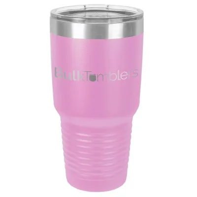30 oz Promo personlig tumbler - 16 farver - logo laserskåret på isoleret rustfrit stål + låg