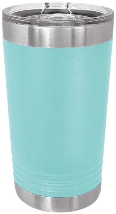 KASSE med 24 - blanke 16 oz Pint Glass isolerede rustfrie ståltumblere med SureGrip og låg