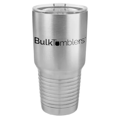 30 oz Promo personlig tumbler - 16 farver - logo laserskåret på isoleret rustfrit stål + låg