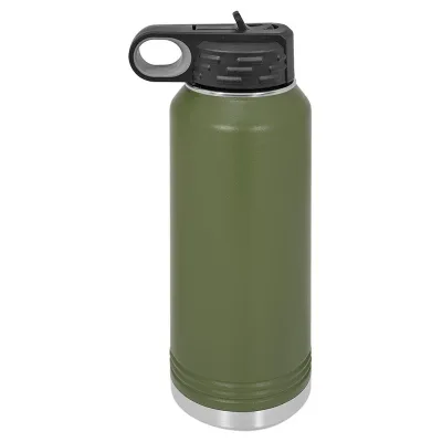 32 oz rustfritt stål pulverlakkert blank isolert sportsvannflaske Polar Camel