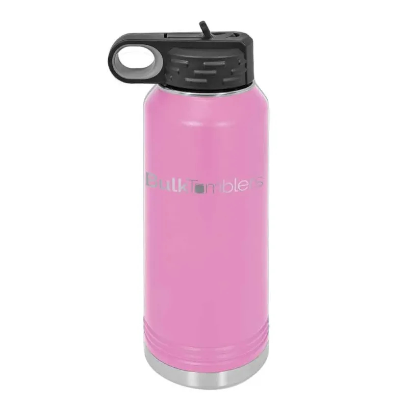 Botol Air 32 oz yang Dipersonalisasi dengan Logo Ukir Laser pada Stainless Steel Berinsulasi