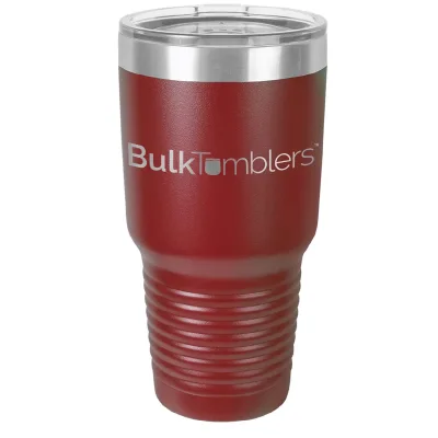 30 oz Promo personlig tumbler - 16 farver - logo laserskåret på isoleret rustfrit stål + låg