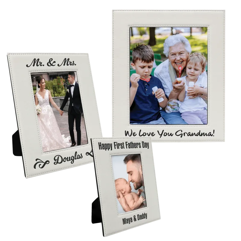 4 x 6 Leatherette Photo Frames