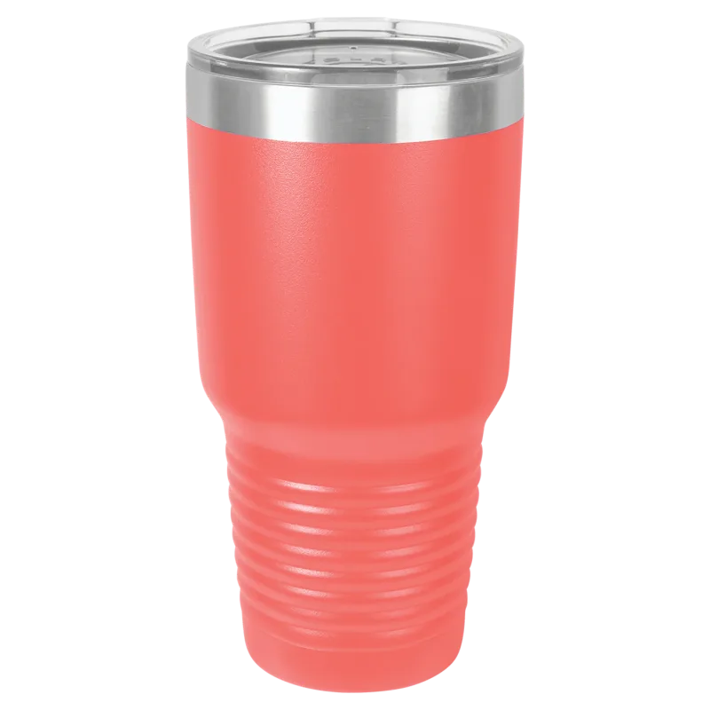 30 oz Promo personlig tumbler - 16 farver - logo laserskåret på isoleret rustfrit stål + låg