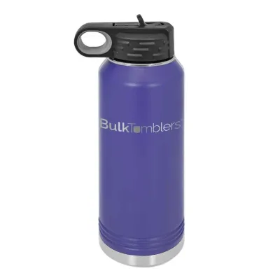 Botol Air 32 oz yang Dipersonalisasi dengan Logo Ukir Laser pada Stainless Steel Berinsulasi