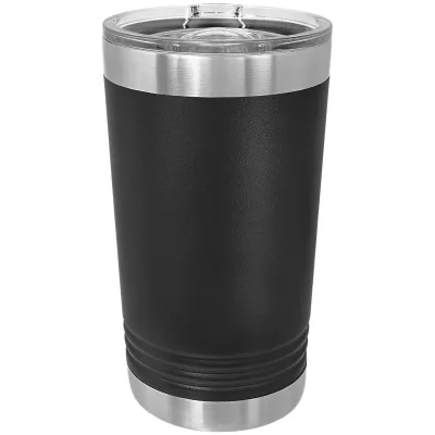 KASSE med 24 - blanke 16 oz Pint Glass isolerede rustfrie ståltumblere med SureGrip og låg