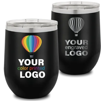 12 oz Vinglas-tumblers – Mix & Match – Grossistförsäljning med personlig gravering eller logotyp i färgtryck