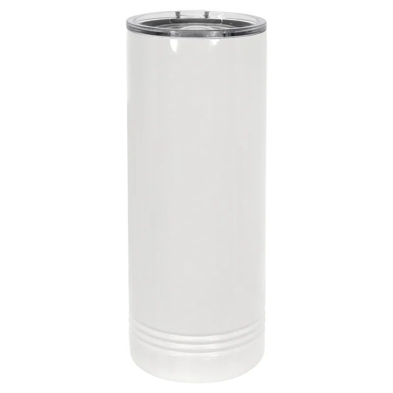 22 oz Skinny SUBLIMATION Rostfria Isolerade SureGrip Tumblers, Blank, Polar Camel Lock