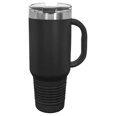Polar Camel 40 oz. Travel Mug with Handle, Straw Included