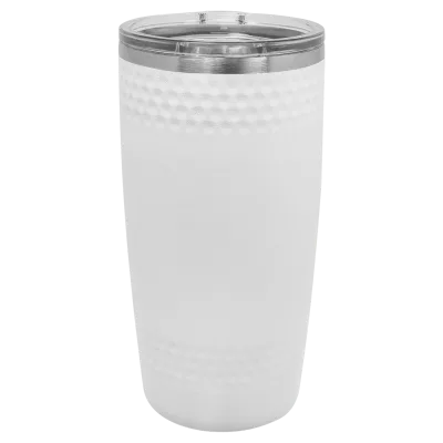 20 oz Golf Ball Dimple -muki – ruostumaton teräs, eristetty matkamuki