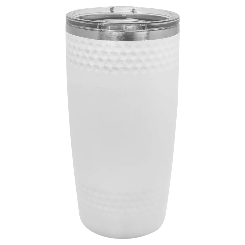 20 oz Golf Ball Dimple -muki – ruostumaton teräs, eristetty matkamuki
