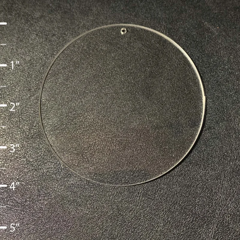 100 unidades - Forma redonda circular de acrílico en blanco - Tamaño de 1" a 5"