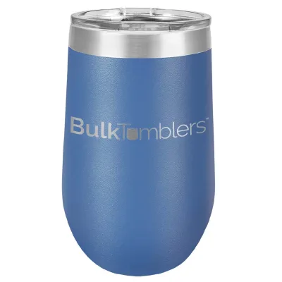 16 oz Weinbecher mit Logo lasergraviert auf isolierten Edelstahl-Weinbechern + Deckel