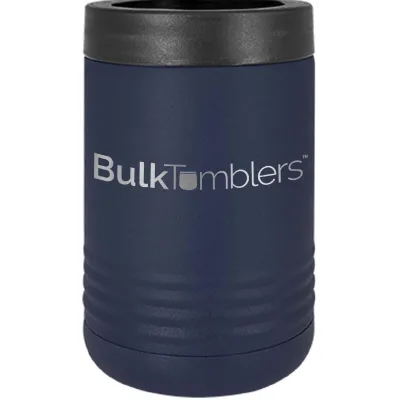 Promo Personalized Beverage Holder for Can / Bottle w Logo Laser Engraved on Insulated Stainless Steel