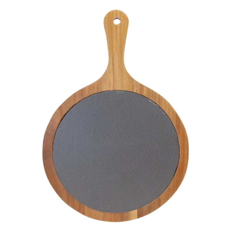Acacia and Slate Cutting and Serving Board