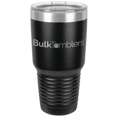 30 oz Promo personlig tumbler - 16 farver - logo laserskåret på isoleret rustfrit stål + låg