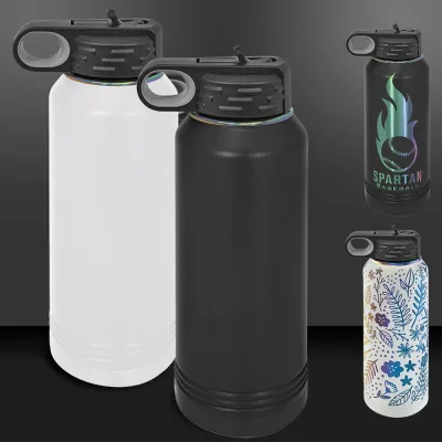 彩虹棱鏡離子電鍍 32 oz 不鏽鋼粉末塗層保溫運動水樽 Polar Camel