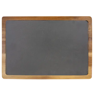 Acacia and Slate Cutting and Serving Board