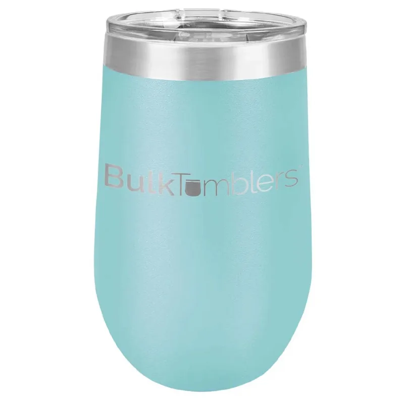 16 oz Weinbecher mit Logo lasergraviert auf isolierten Edelstahl-Weinbechern + Deckel