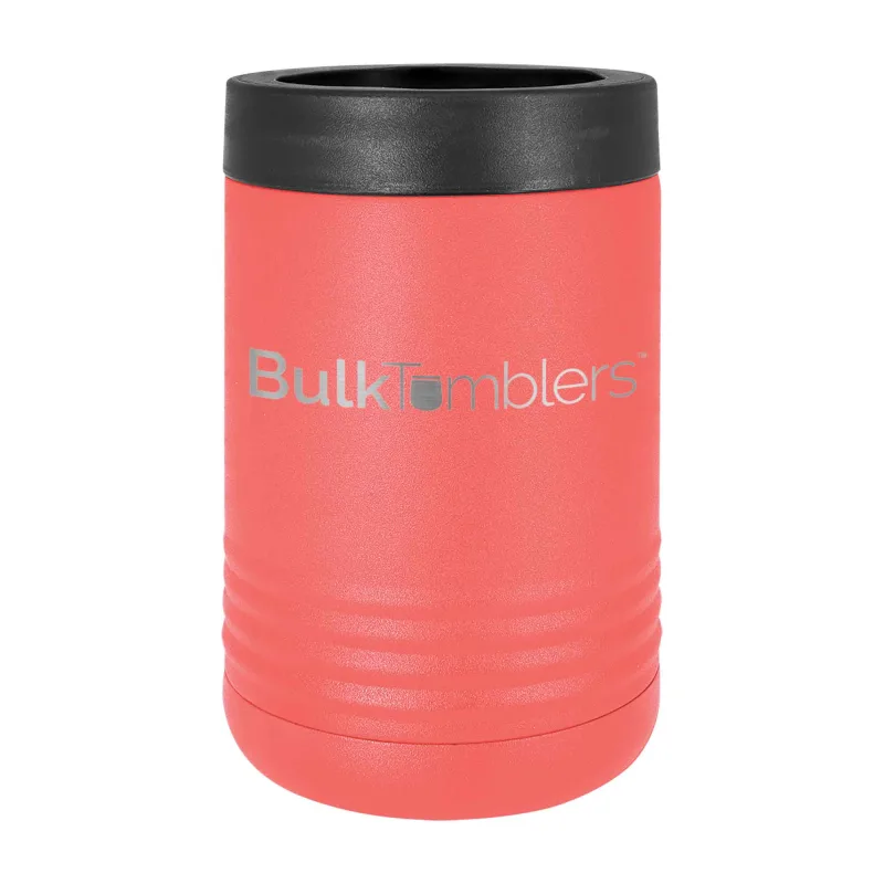 Promo Personalized Beverage Holder for Can / Bottle w Logo Laser Engraved on Insulated Stainless Steel