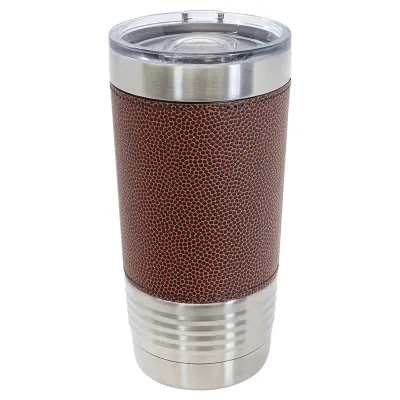 Blank 20 oz Leatherette Tumbler, Isolerad Rostfri Stål + Lock